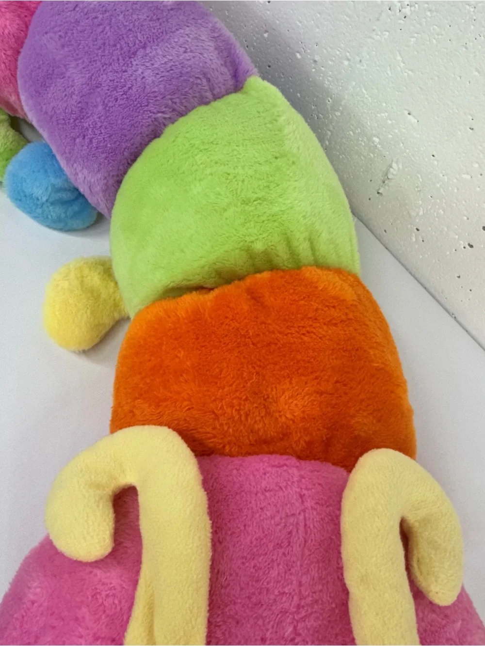 Goffa International 54” Caterpillar Plush Pastel Rainbow Colors